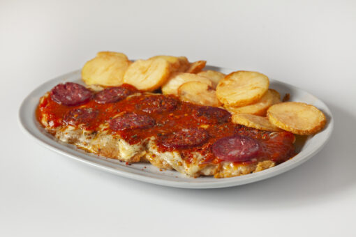 Milanesa pollo Calabresa